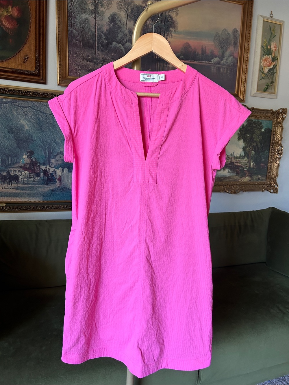 Vineyard Vines Hot Pink Performance Dress